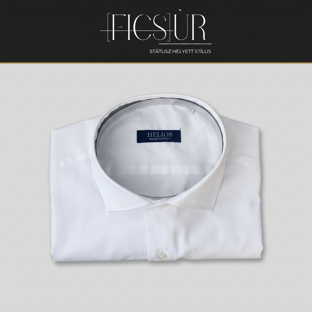 Helios Fehér pamut ing (Made in Italy)